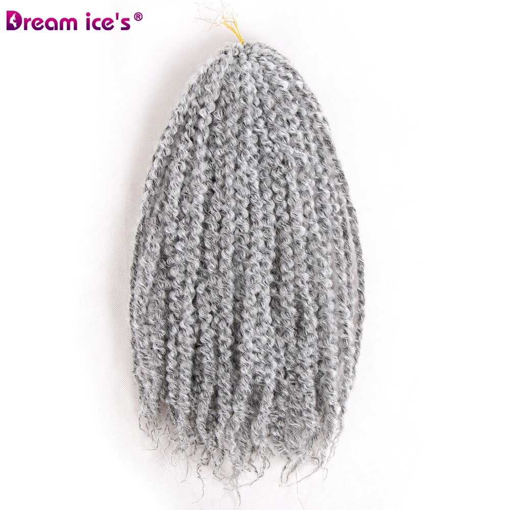 Dream ice-trenzas de pelo rizado Afro freetress, extensiones de cabello trenzado preloop, 60 raíces, un paquete