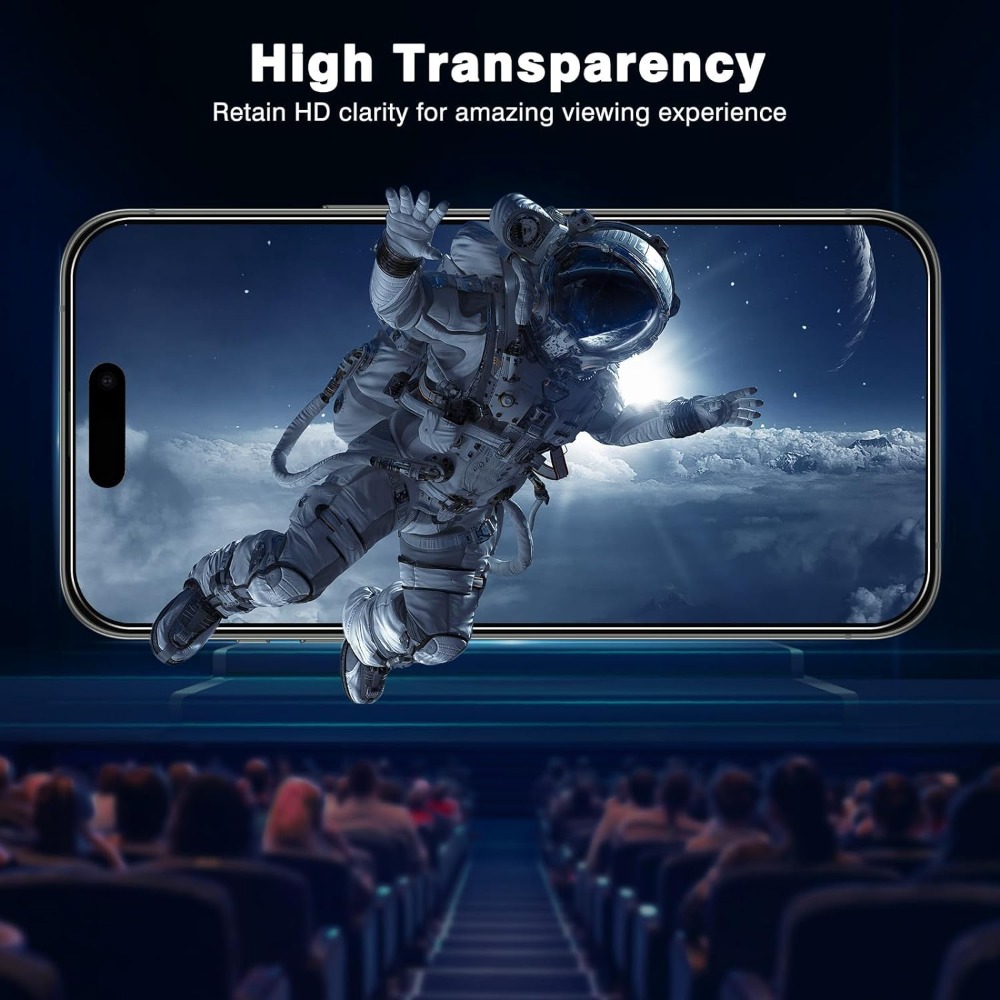 2Pcs Ultra HD Tempered Glass For iPhone 17 16 15 Pro Max Air 16 15 Plus 14 13 12 11 Pro XR XS Dust Free Easy Installation Glass
