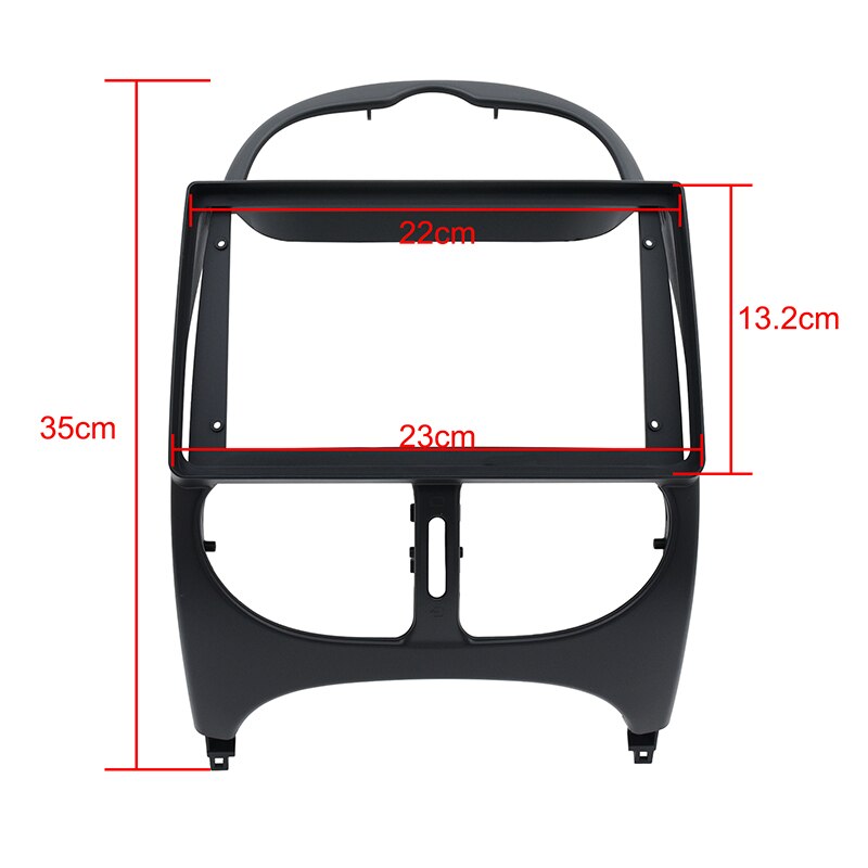 Cadre de Radio Fascia Double DIn pour PEUGEOT 206 2002 – , panneau de lecteur Android 9 pouces, réaménagement du tableau de bord, Kit de montage d&#39;installation