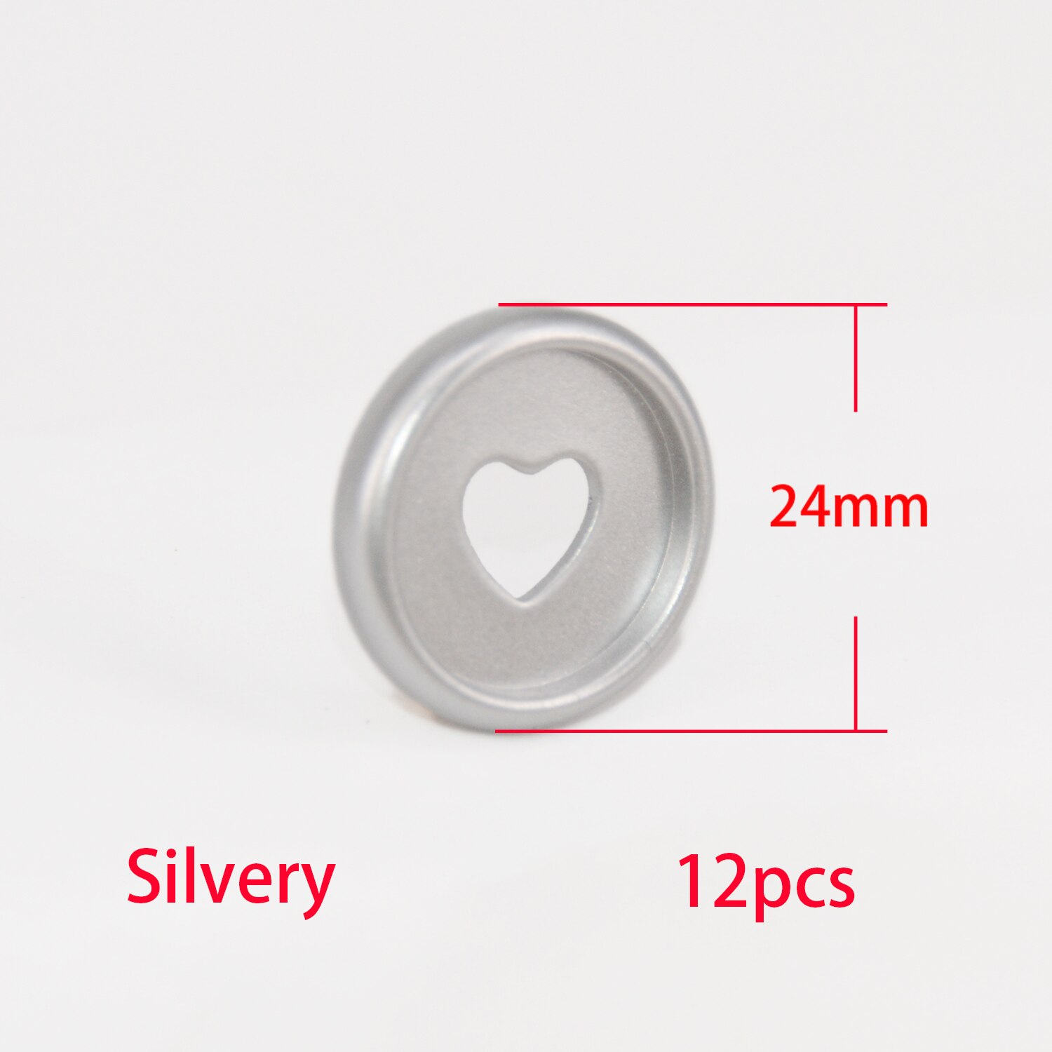12Pcs 24Mm Plastic Planner Discs Bindmiddel Paddestoel Hole Binding Discs Notebook Binder Ring Diy Planner Accessoires Kantoorbenodigdheden: Silvery-12pcs