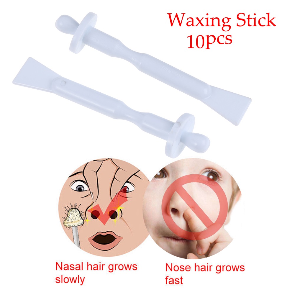 10 stuks neuswax sticks voor het verwijderen van neushaar, natuurlijke bijenwas, veilige formule, accessoires voor het verwijderen van haartjes voor vrouwen, wax sticks