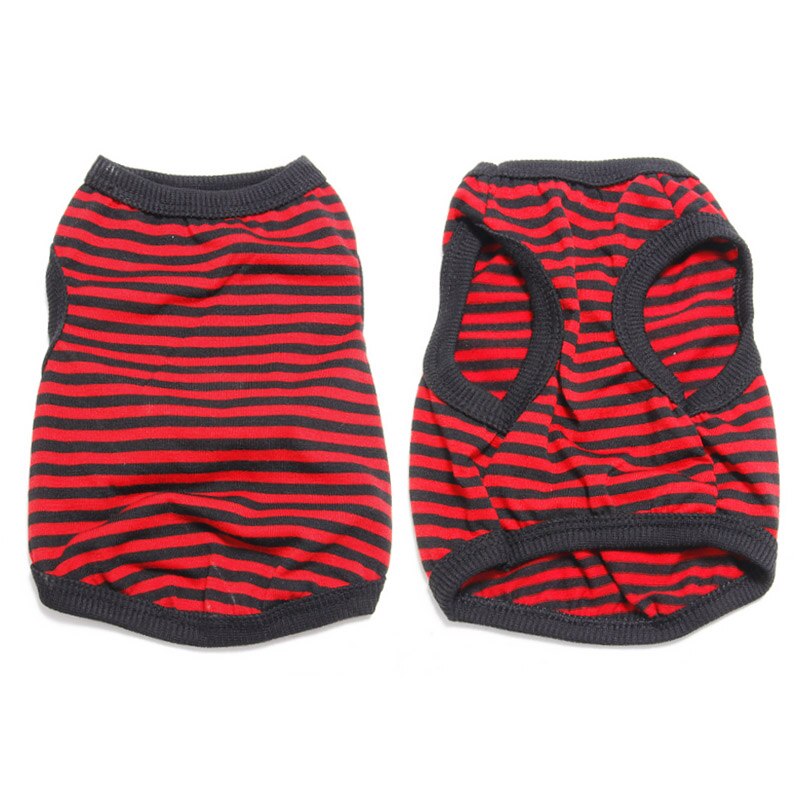 Summer Dog Clothes Pet T Shirt for Small Dog Pet Vest for Dogs T Shirts for Cats Puppy Shirt for Yorkshire Terrier Clothes 35: Red / M