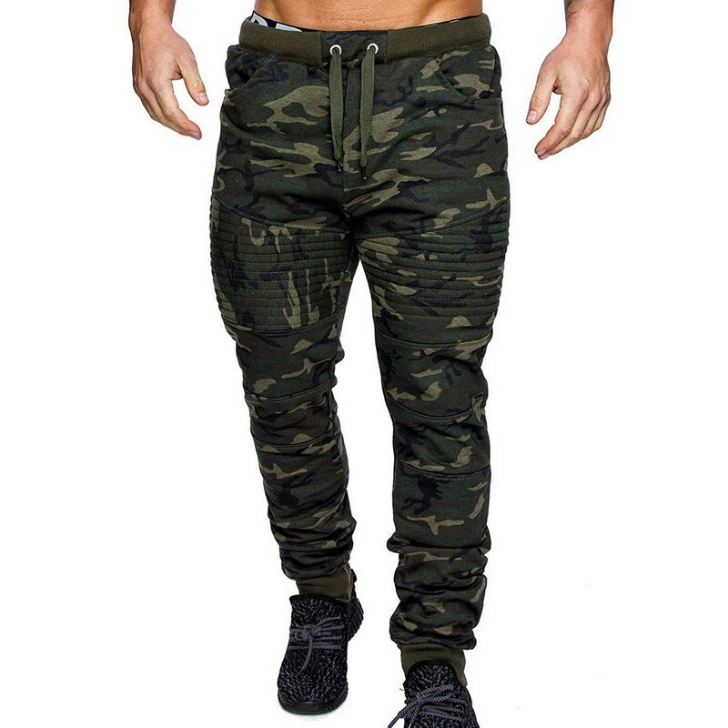 DIHOPE, top de camuflaje, pantalones deportivos para hombre, pantalones de Harem para Fitness, pantalones de chándal ajustados, pantalones para correr de cintura elástica: D / Asian Size XXXL