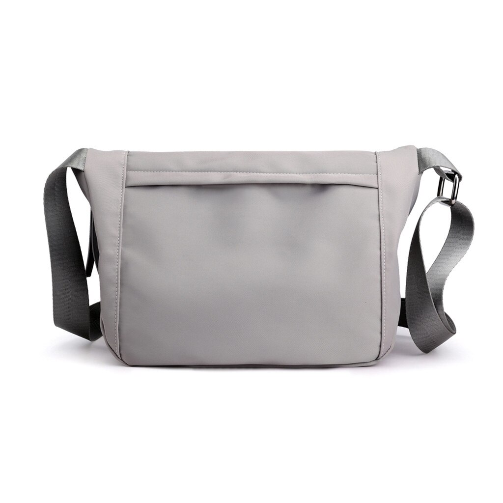 Saco do mensageiro do saco do mensageiro da cor sólida simples sacos de mensageiro da grande capacidade à prova dwaterproof água: Cinza