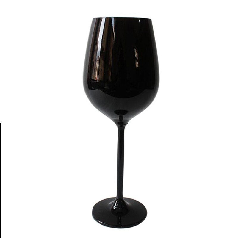 Black wine glass, crystal glass, champagne glass, color wine glass, accessories, wine glass, black glass, goblet