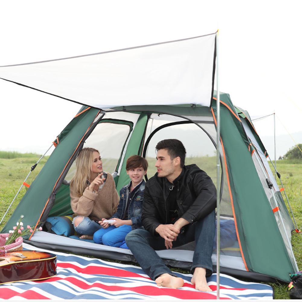 Tente Dôme 3-4 Personnes – Imperméable 1501-3000mm – Bleue – Pour Camping, Randonnée, Famille – Installation Facile