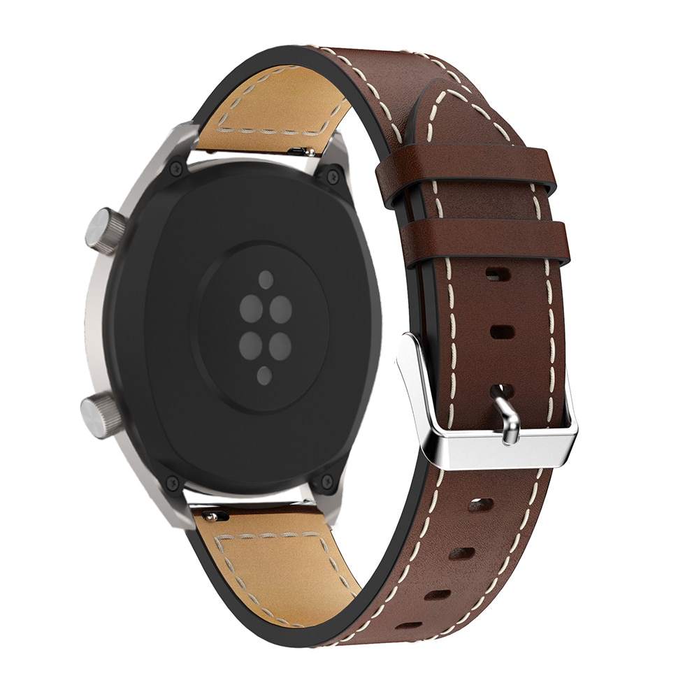 Cinturino in pelle per Huawei Orologio GT GT2 46mm/ gt 2e/Honor Magia 2 46 millimetri Cinghia Della Cinghia Della Fascia 22 millimetri Wristband Del Braccialetto per Amazfit GTR 47 MILLIMETRI