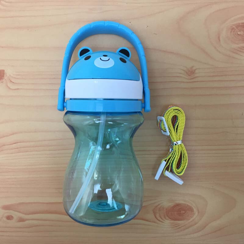 Bouteille d'alimentation pour bébés 2 usage | Eau, bouteille de lait, bouche douce, bec de canard, boisson pour bébé formation, bouteille d'alimentation 400ml: Bleu