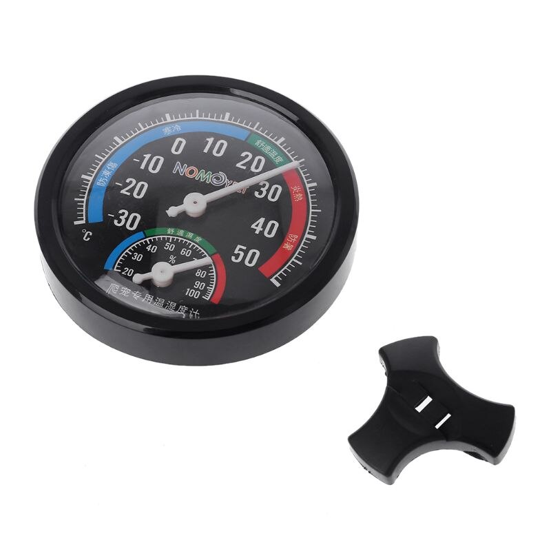 Reptile Temperature Thermometer Humidity Hygrometer Gauge Vivarium Tank Supplies 85WC