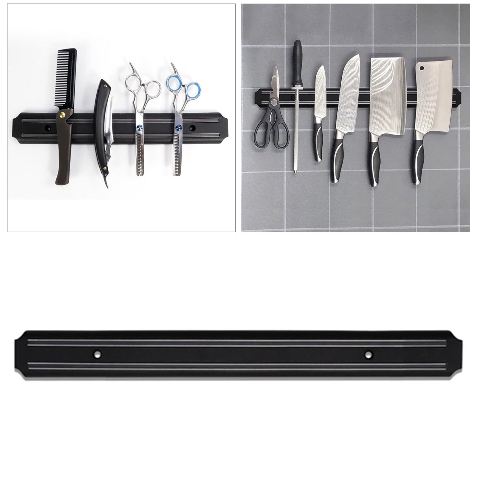 Magnetische Messen Strip Bar Muur Houder Multifunctionele Voor Wasserij Garage: 48x4.8x1.3cm