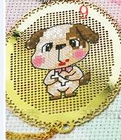 Cross stitch DMC set hand simple metal bookmark Chinese twelve zodiac: Burgundy