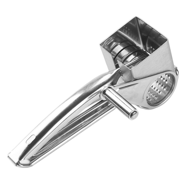 Handheld Multifunctional Rotary Cheese Grater Cheese Cutter Slicer Shredder Sharp Cylinders Stainless Steel Drums Slicer