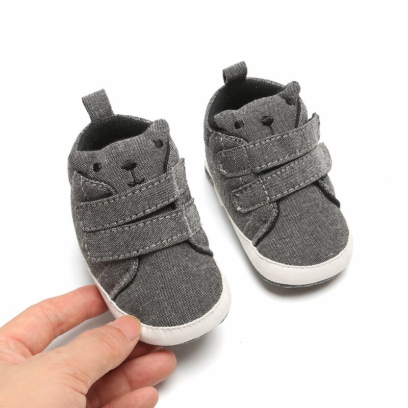 Nyfødt baby drenge sko spædbarn dreng pre-walker blød sål barnevogn sko lærred sneakers sneakers fritidssko