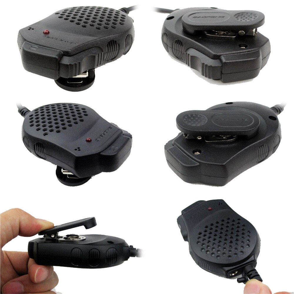 2PCS Dual PTT Earpiece MIC Speaker UV-82 UV-8 UV82L UV-89 UV-82 Plus UV-82TP GT-5TP UV-82HP UV-82HX Microphone for Baofeng UV 82