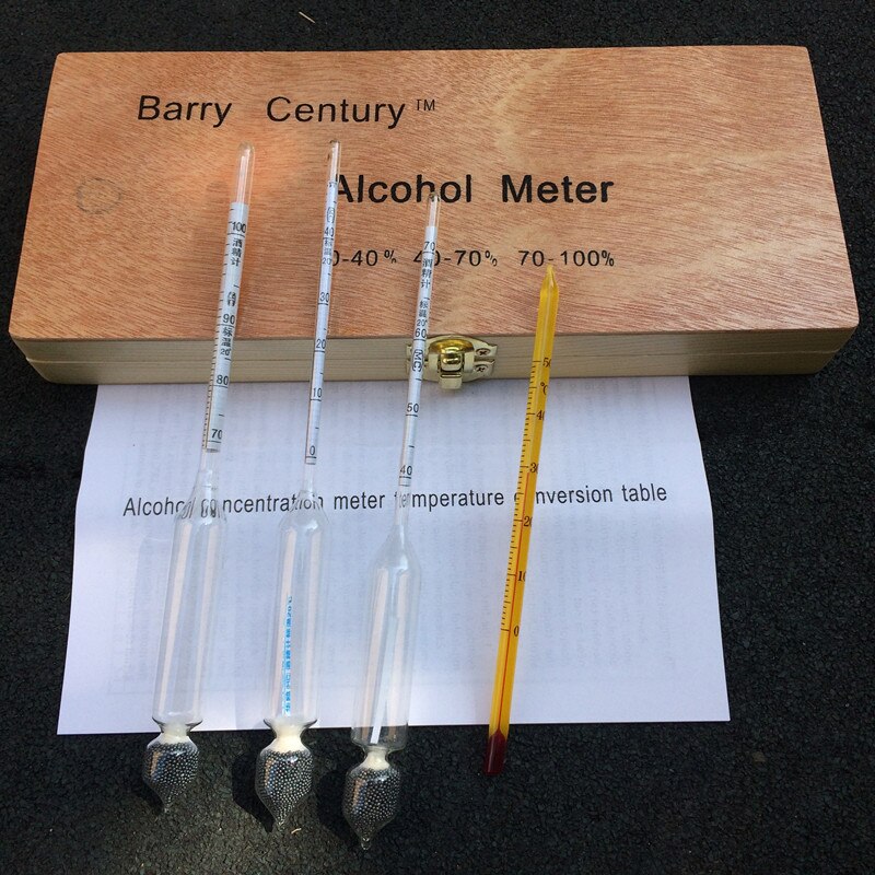 Hydrometeer Alcohol Meter Alcoholmeter Density Meter Measure Instruments Alcohol Hydrometer Wine Measure Vodka Whiskey Test