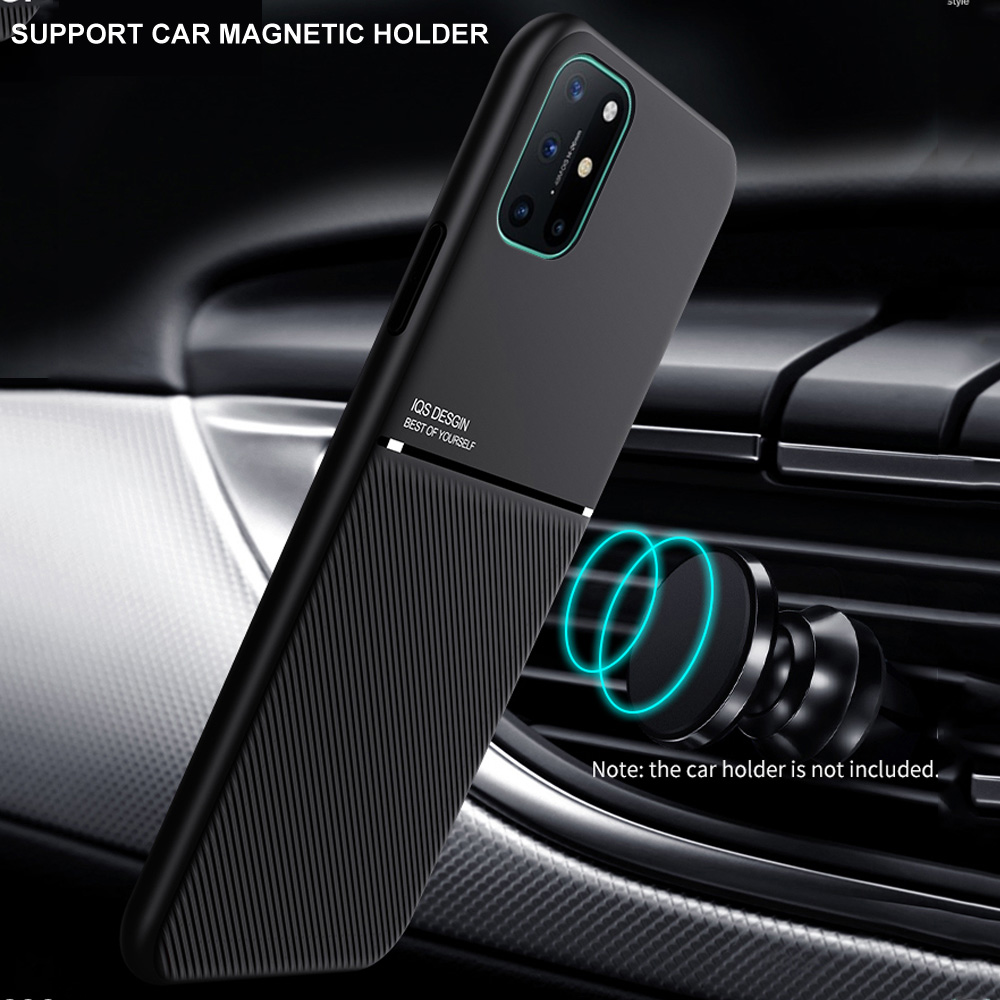 Integrierte Magnetplatte Auto Magnethülle für Oneplus 8T Hülle stoßfeste Hartschale für Oneplus Nord 5G Hülle Oneplus 8 7T Profi Startseite