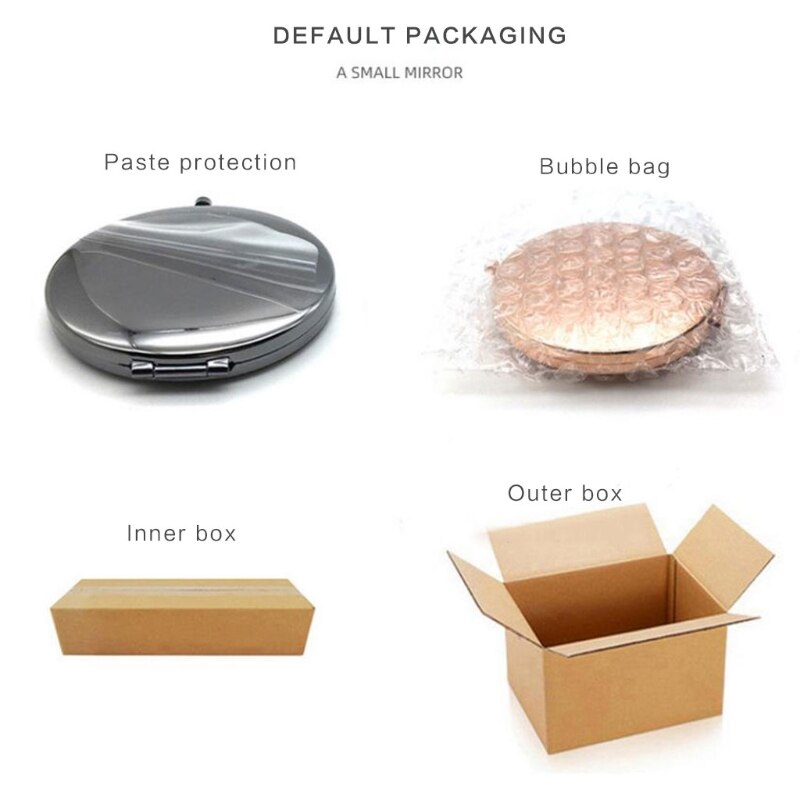 Portable Metal Double-Sided Folding Makeup Mirror