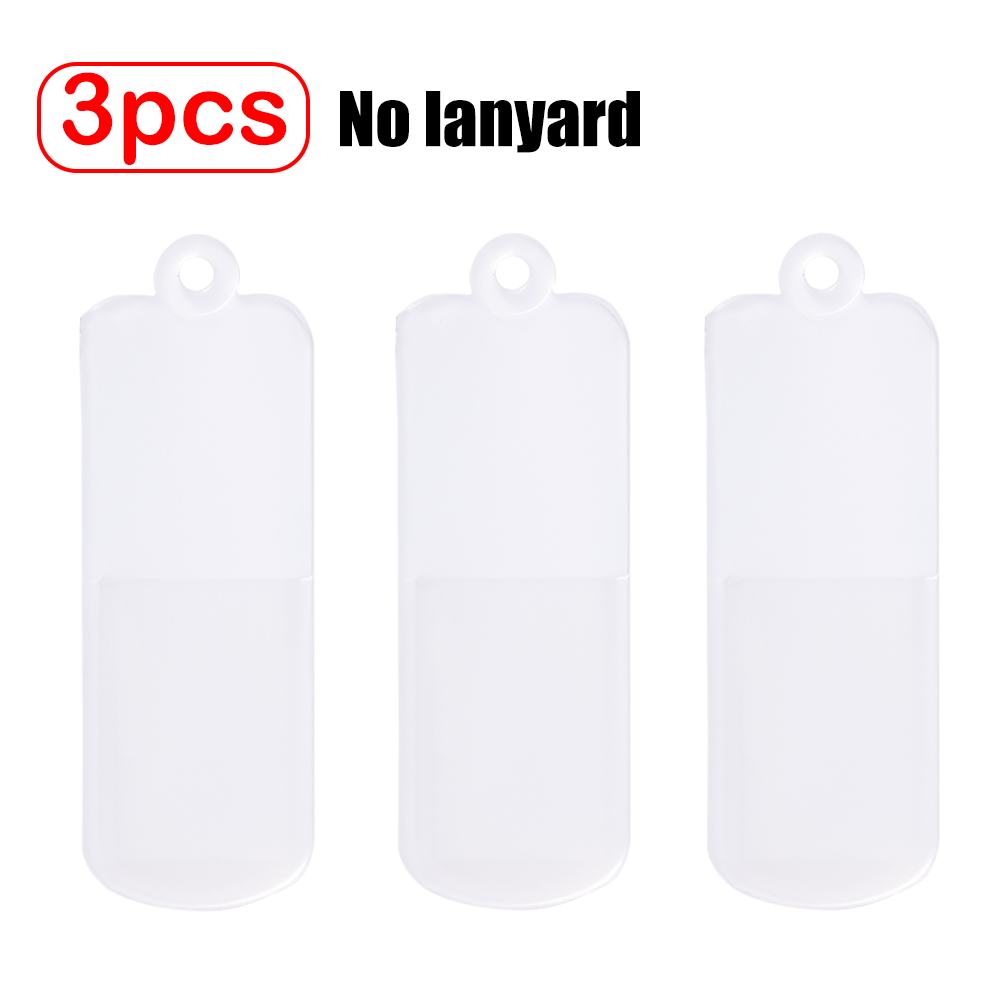 1/3pcs Silicone Dustproof Cover For U Disk Protective Case Portable USB Flash Drive Dust Caps with Lanyard U Disk Storage Case: Silver