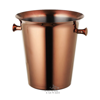 5l is hink i rostfritt stål vin champagne vin kylare vinflaska svalare champagne öl kylare is fat: Koppar