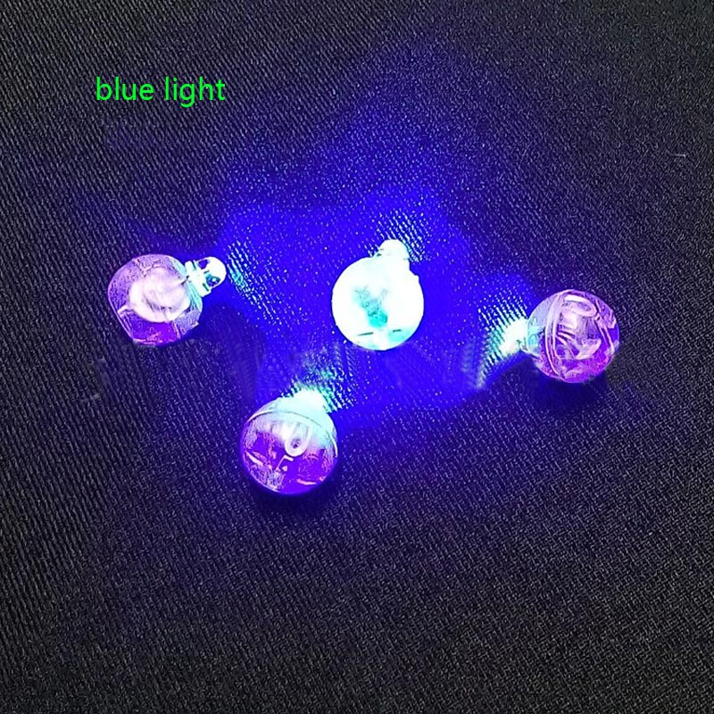 20 Stuks Gekleurde Ronde Mini Led Rgb Flash Bal Lamp Zet In Papieren Lantaarn Ballon Verlichting Voor Wedding Party Kerst decoratie: blue