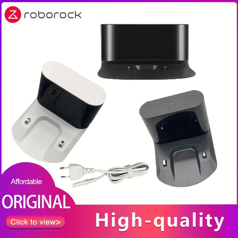 Originalt roborock tilbehør robotstøvsuger oplader dock reparationsdele til roborock  s50 s51 s55 s5 max  s6 oplader base