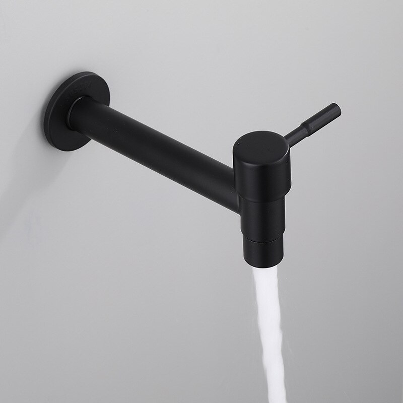 Washing Machine Faucet Bathroom Wall Mount Tap Stainless Steel Outdoor Garden Bibcock WC Balcony Mop Sink Grifo White Black Taps