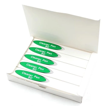 LC/SC/FC/ST One-Click Cleaner Tool 1.25mm and 2.5mm Fiber Optic Cleaning Pen 800 Cleans Fiber Optic Cleaner: 5pc SC