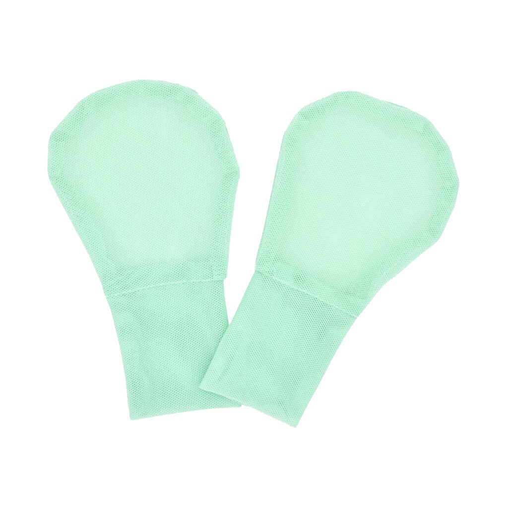 neueste unisex Junge Mädchen Neugeborenen Keine Gittergewebe Fäustlinge Ekzeme Handschuhe Baby Handschuhe Baby Gittergewebe Handschuhe: Grün