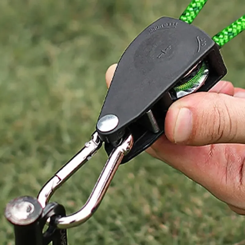 4pcs Adjustable 8inch Lanyard Hanging for Tent Fan Grow Plant Lamp Pulley Ropes Pulley Lifting Pulley Hook Tent Accessories