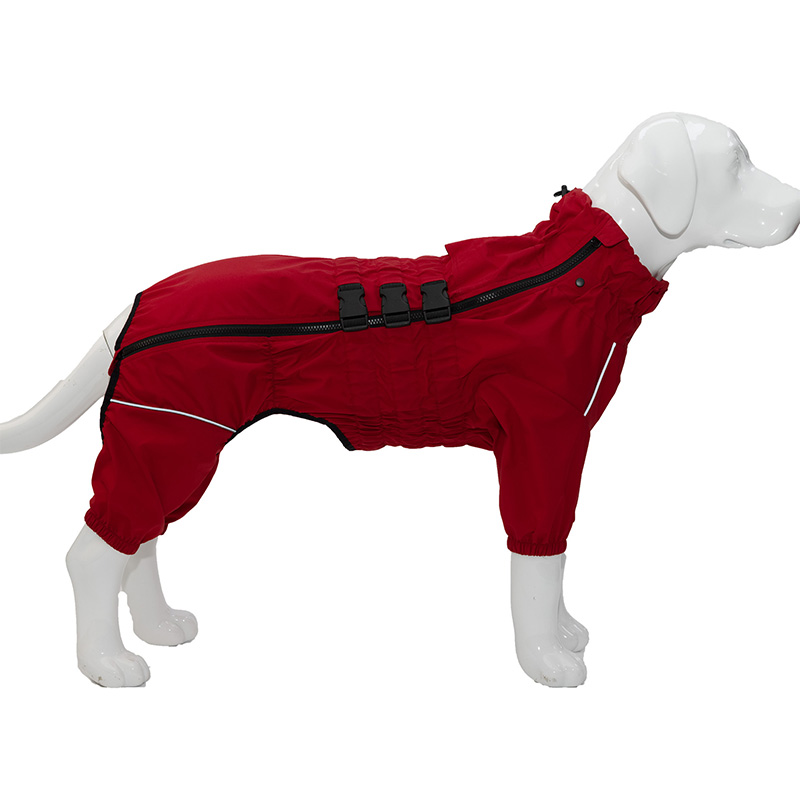 Hunde-Regenmantel, wasserdicht, für Haustiere, 4-Bein-Regenmantel, Kleidung für Bulldogge, Korgi, Regenmantel für kleine, mittelgroße und große Hunde, Gesamt für Hunde: S / Schwarz