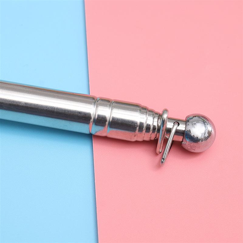 Wysuwany ręczny wskaźnik ze stali nierdzewnej flaga słw górę gąbka uchwyt chowany ręczny przewodnik pręt przewodnik teleskopowy maszt