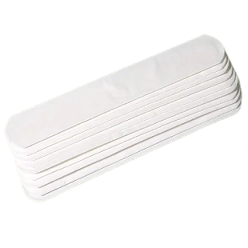 10/60 stücke Einweg Hut Schweiß Absorber Aufkleber Liner Bands Sport Gürtel Kappe Krempe Schweißband Klebstoff Schweiß Absorbieren Streifen Pads: S / WHITE