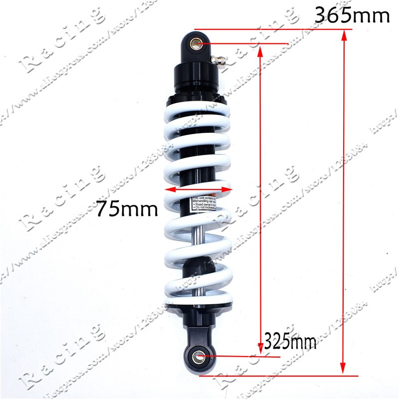 325 Mm Lengte Achter Shock Fit Voor Off-Road Motorfiets Schokdemper Demping Verstelbare 325 Lange Na De Schok Voor chinese Crossmotor