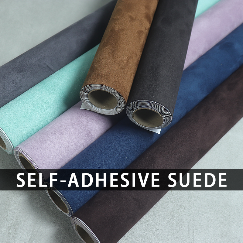 Fluwelen zelfklevende alcantara folie rol voor auto-interieur aanpassing, bankreparatie, sieradendoos decoratie, suède sticker 50 x 140cm