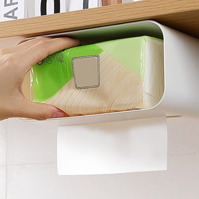 Nordisk stil under skapdør jern kunst silkepapirholder kjøkkenpapir hengende dispenser støtte kjøkken baderomsforsyninger