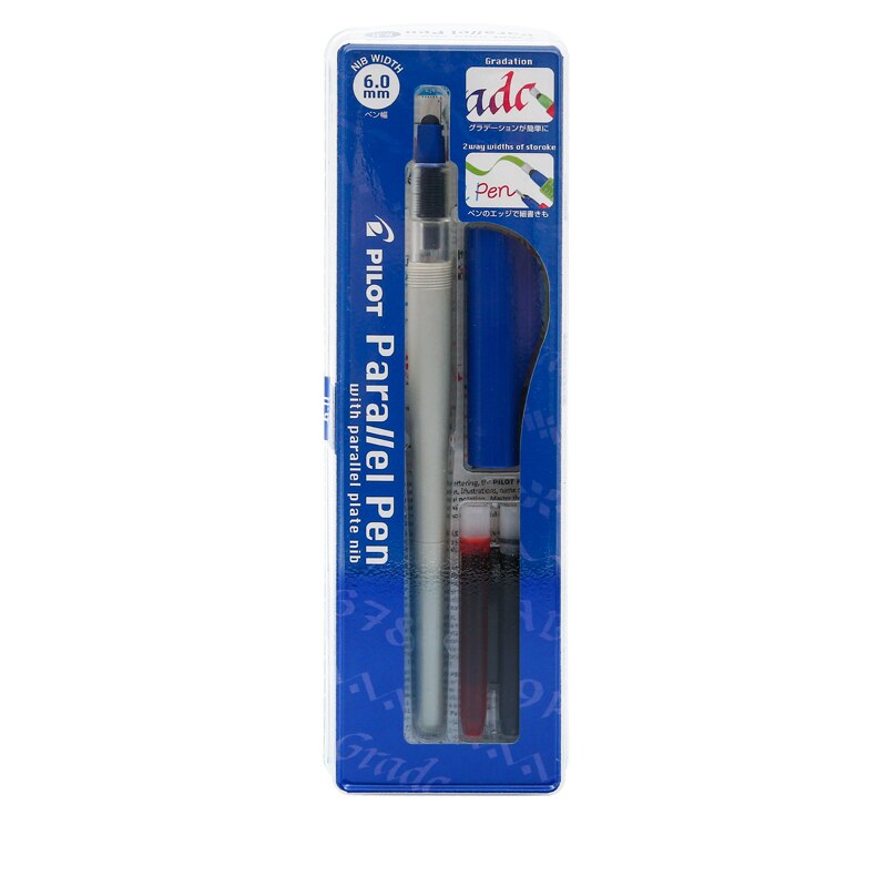 Stylo-plume pour calligraphie anglaise, pinceau à dégradé pour bandes dessinées, ensemble de stylos de parallèle, 1.5mm, 2.4mm, 3.8mm, 6mm, avec encre Bonus: 6.0mm