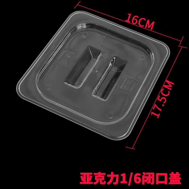PC Acrylic Plastic transparent pick up GN pans Visible food square pots Exhibition plate score basin Containers Storage box tray: bkg