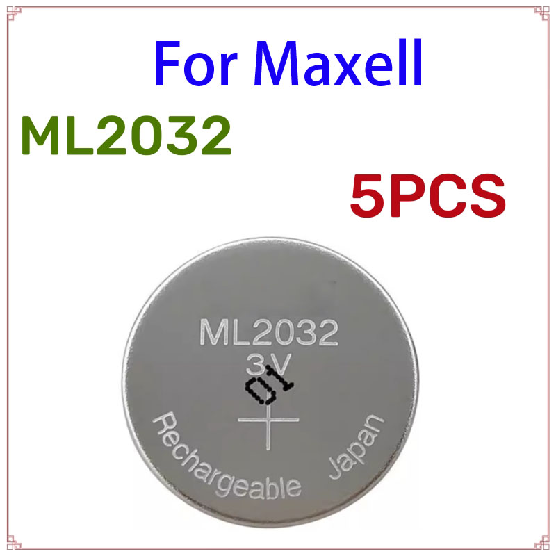 5-50 Pezzi Batteria ML2032 Ricaricabile, Compatibile con CR2032, DL2032, ECR2032