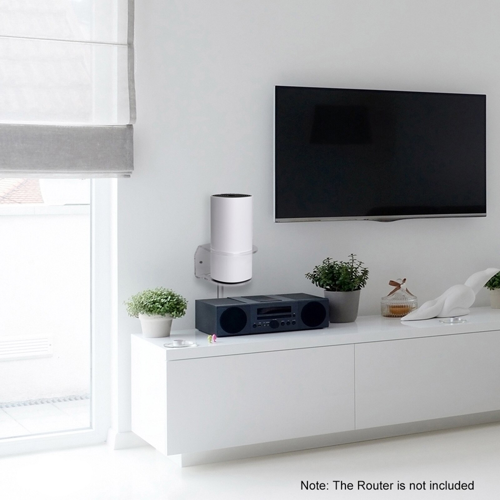 Yhteensopiva tp-link deco  m4 mesh wifi -seinäkiinnityksen kanssa, tukeva kiinnityspidike, joka on yhteensopiva tp-link deco  m4/s4/p9: n kanssa