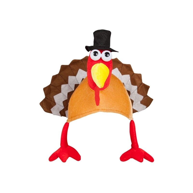 Hat Turkey Hat Chicken Leg Hat Thanksgiving Decoration Adult Carnival Festival Hat for Event Party