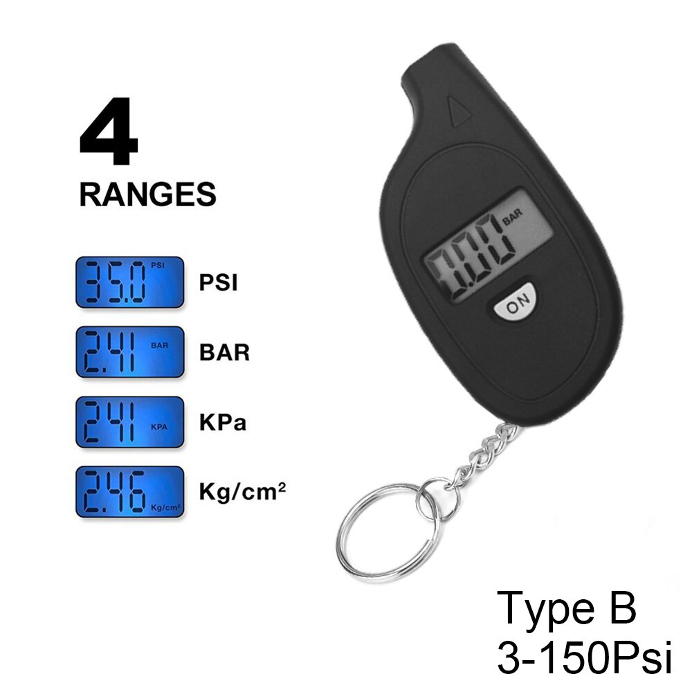 ABS Keychain tire pressure counter display Digital Auto Wheel tire display measurement pressure mini Wheel tire pressure gauge