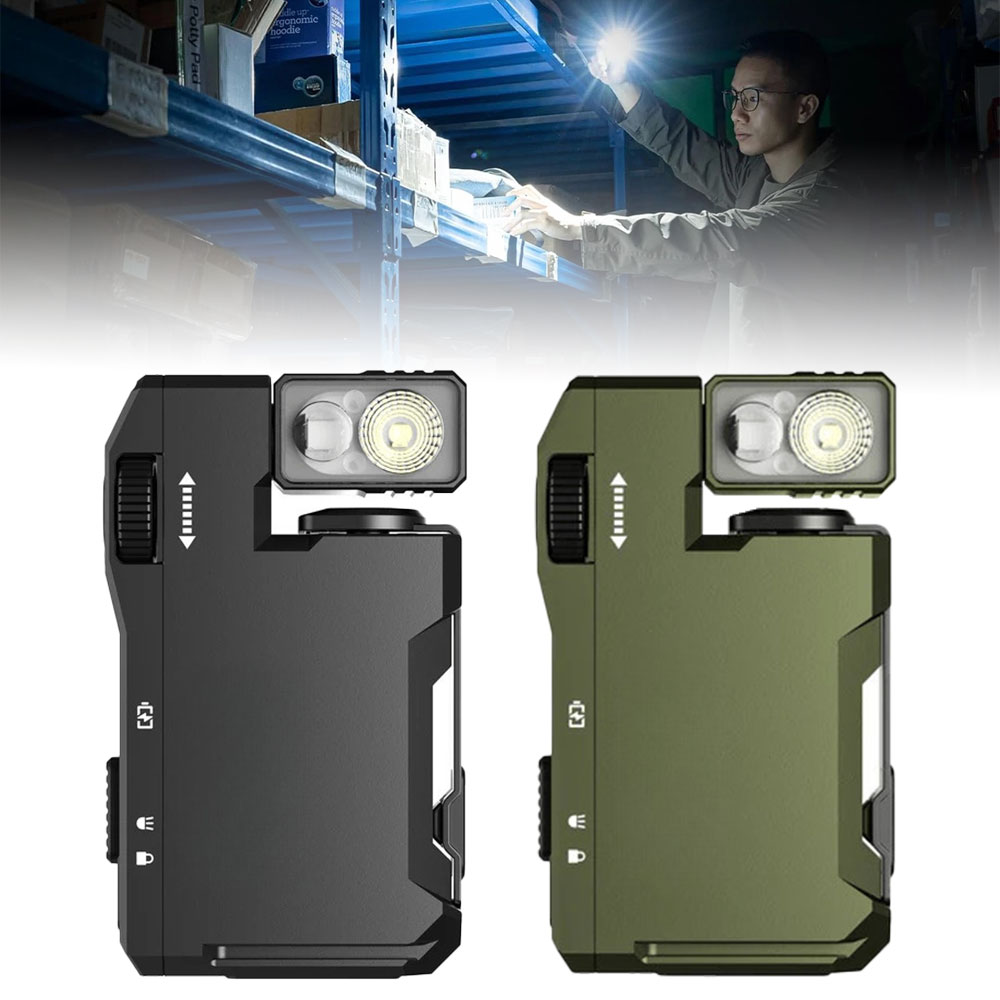 G5 Rechargeable EDC Flashlight, 400 Lumens Dual Light Sources Mini Flashlight