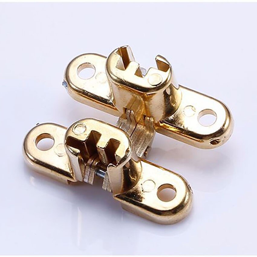 Zinklegering + ijzer verborgen kruisscharnier Onzichtbare verborgen meubelscharnieren Verborgen scharnier voor opvouwbare doe-het-zelf eettafel Raambureau: Zilver