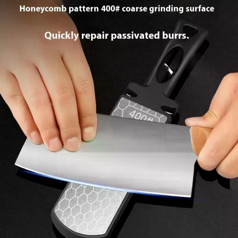 Knife Sharpener Diamond Bars 400 Grit Multi-Tool Kitchen Knives Tungsten Steel Ceramic Grinding Double-Sided Whetstone