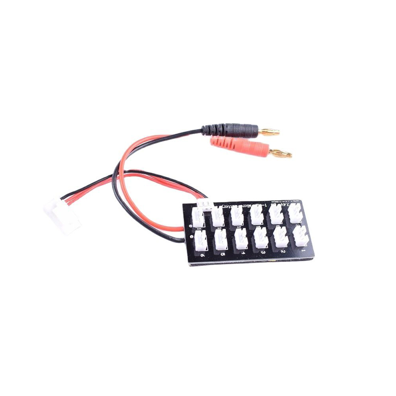 Placa de Carga Paralela para Carregador de Equilíbrio, 2S, JST-PH2.0, Plugue Banana, Bateria LiPo, 7.4V, 4.0mm, Imax B6