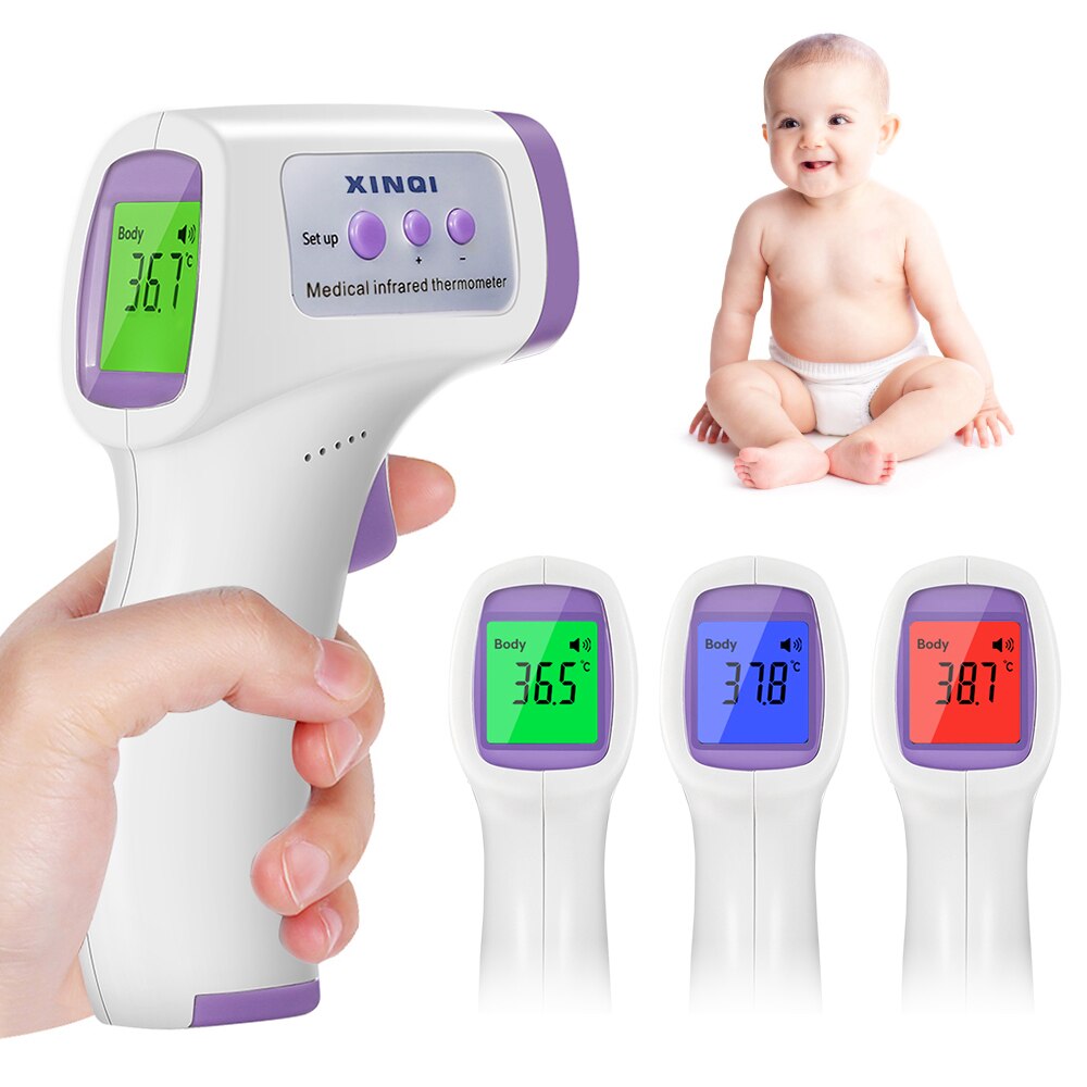 Digitale Voorhoofd Thermometer Infrarood Thermometer Non-Contact Body Temperatuurmeter Hoge Gevoeligheid Met Koorts Alarm