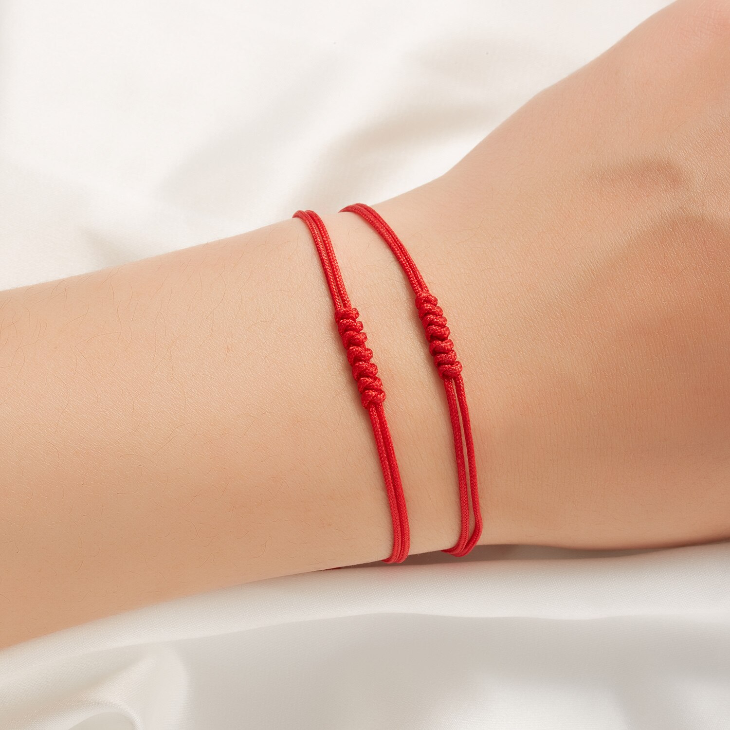 Mode Rood Touw Gevlochten Armbanden Handgemaakte Mode-sieraden Voor Vrouwen Meisjes Vrouwelijke Vriendschap Rode String Van Fate Armbanden