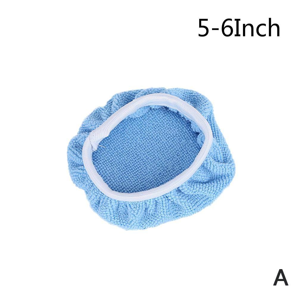 5pcs Multi Size Car Polishing Pads Microfiber Bonnet Buffing Polishing Pad Kit For Car Polisher Car Tool Accessories: Colorless