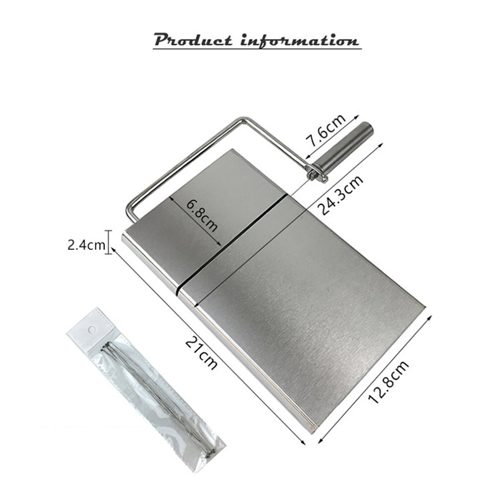 Stainless Steel Cheese Slicer Grater Section Butter Shredder Cutting Board Cloth Department Platform Cheese Raller