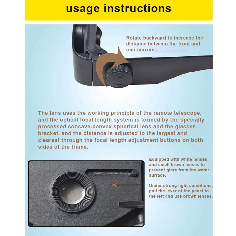 Newly HD Fishing Watch Floating Telescope Hands-free for Viewing Opera Concerts Theater Shows XSD88